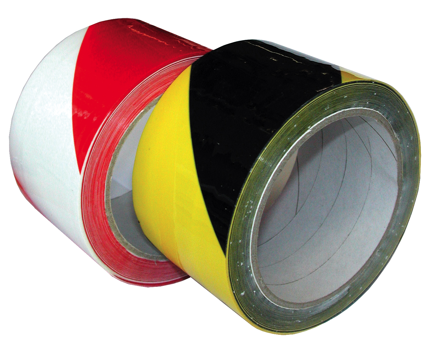 Tape de signalisation PVC rouge et blanc - 50 mm x 33 m