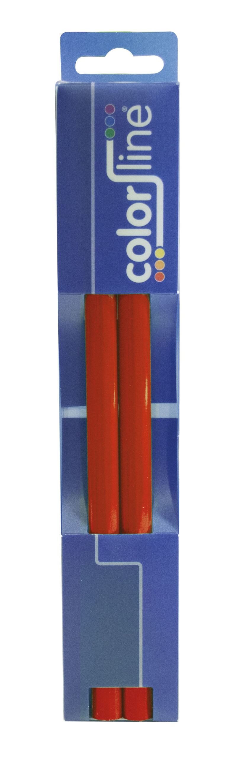 Crayon de menuisier "PRO 101", forme ovale, laqué rouge - 30 cm - par 2 pcs